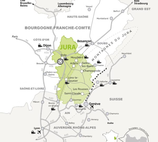Situation géographique du Jura