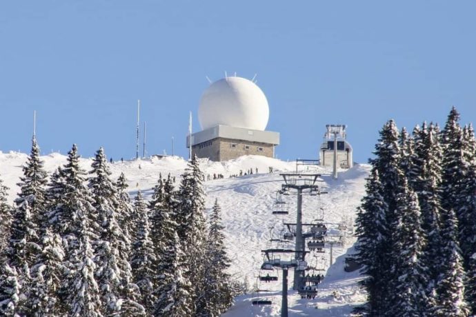 Télésiège de la Dôle en hiver pistes de ski