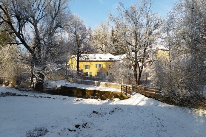 2-La Tannerie-cour sous neige