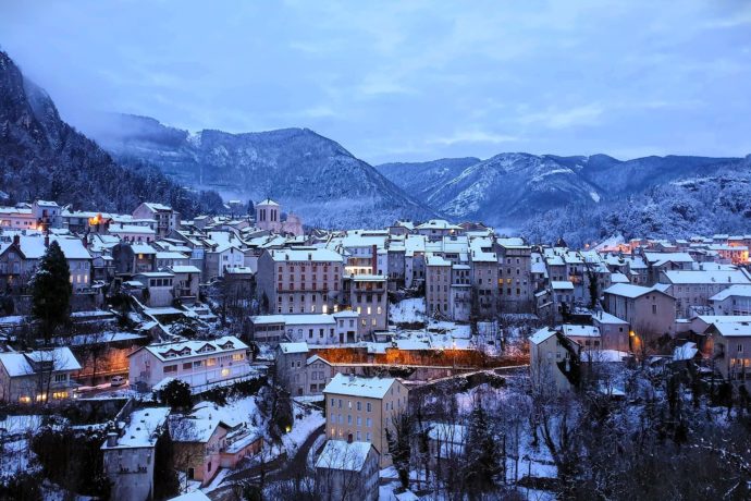 Vue panoramique hiver