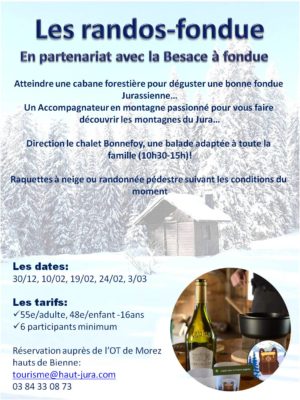 Affiche rando fondue