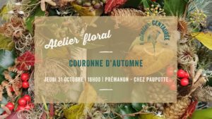 Atelier floral Couronne d’automne