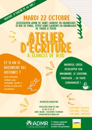 Atelier d’écriture ADMR