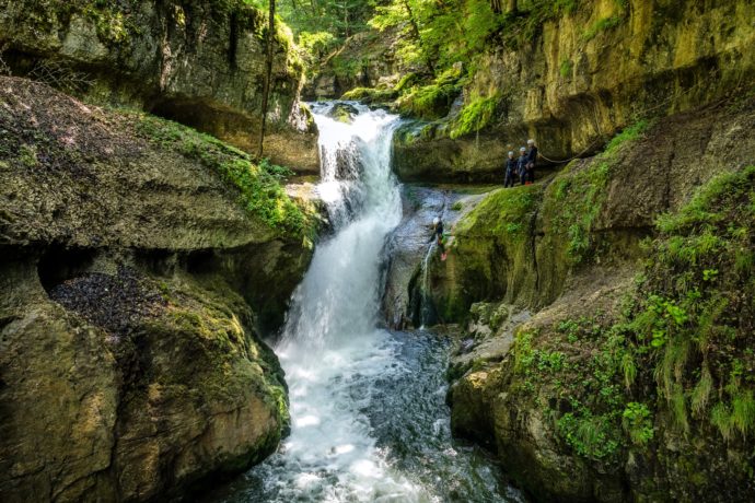 Canyoning à Foncine le Bas dans le Jura avec Eskaléo