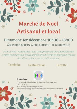 Marché de Noël Saint Laurent 1er décembre