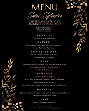 Menu de la Saint Sylvestre Lou Granva