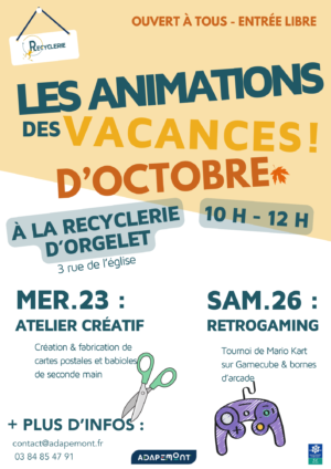 OCTOBRE animation recyclerie  – 1