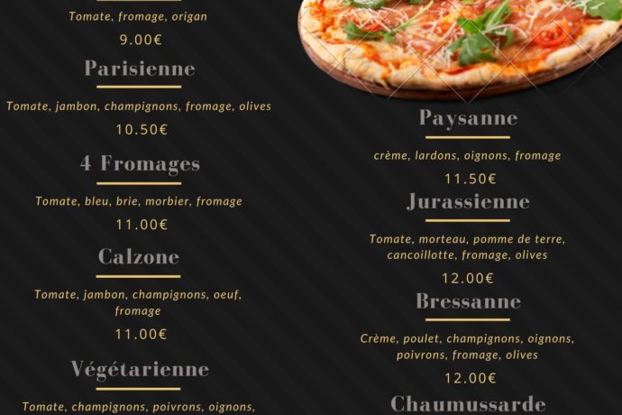 Pizzas Auberge des 4 générations