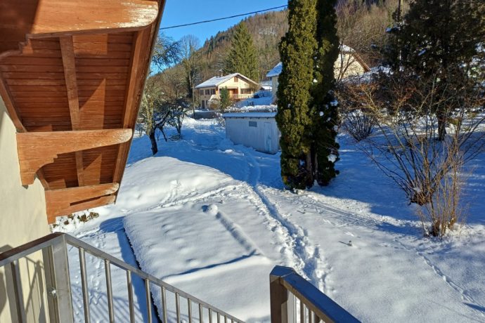 Vu du balcon du studio en hiver