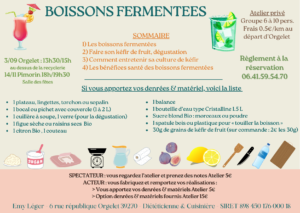 KEFIR et Boissons fermentées at en SALLE – 1