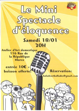 mini spectacle d’éloquence