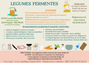 Légumes fermentés atelier en salle – 1