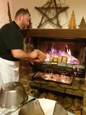 Raclette au feu de bois