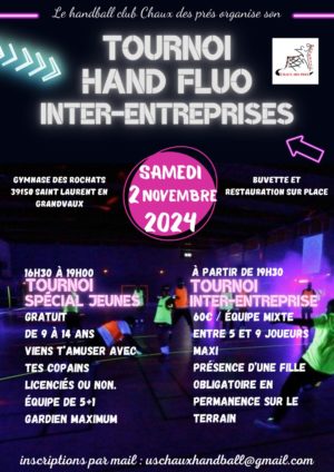 tournois fluo Hand