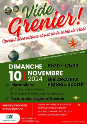 vide grenier les crozets